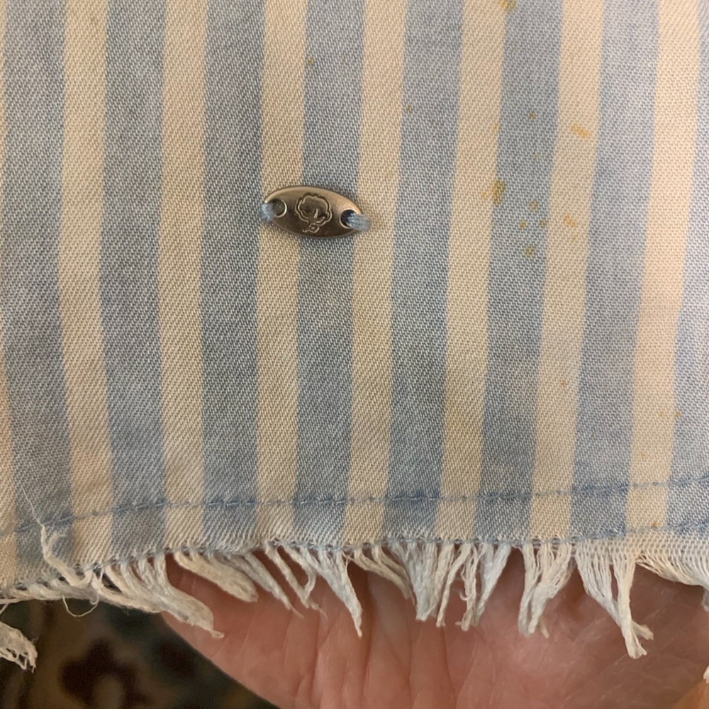 The Southern Shirt Company Light Blue & White Sleeveless Striped Midi Dress - Picture 7 of 12